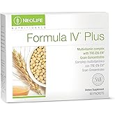NeoLife - Formula IV Plus Softgel - Softgels, Vitamins A, C, D, E, B Complex - Multivitamins, Multi-Minerals, Multivitamin for Women & Men, TRE-EN-EN Grain Blend, Phyto Enzyme Blend - 60 Packets