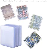 WAIZHIUA 100pcs 3x4 Top Loaders Card Protectors 35pt Thick Standard Size for view 4