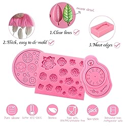 Funshowcase Retro Picture Frames Silicone Molds for