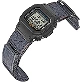 HEMSUT Quick Release 16mm Military Tactical Watch Band for Casio | Shock-Resistant Nylon & Leather Strap | Compatible with GA
