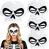 Halloween Skeleton Mask for Adults, Felt Skull Masks for Men Women Cosplay | Premium Lightweight Felt | Soft Breathable Skull Mask | Halloween Party Favors | Skeleton Cosplay Costume Accessories