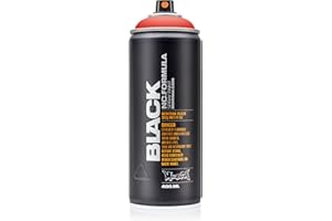 Montana Cans Montana BLACK 400ml Color, Power Red Spray Paint