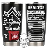FROOBLEQUIRK Realtor Tumbler 20 Oz with Keychain