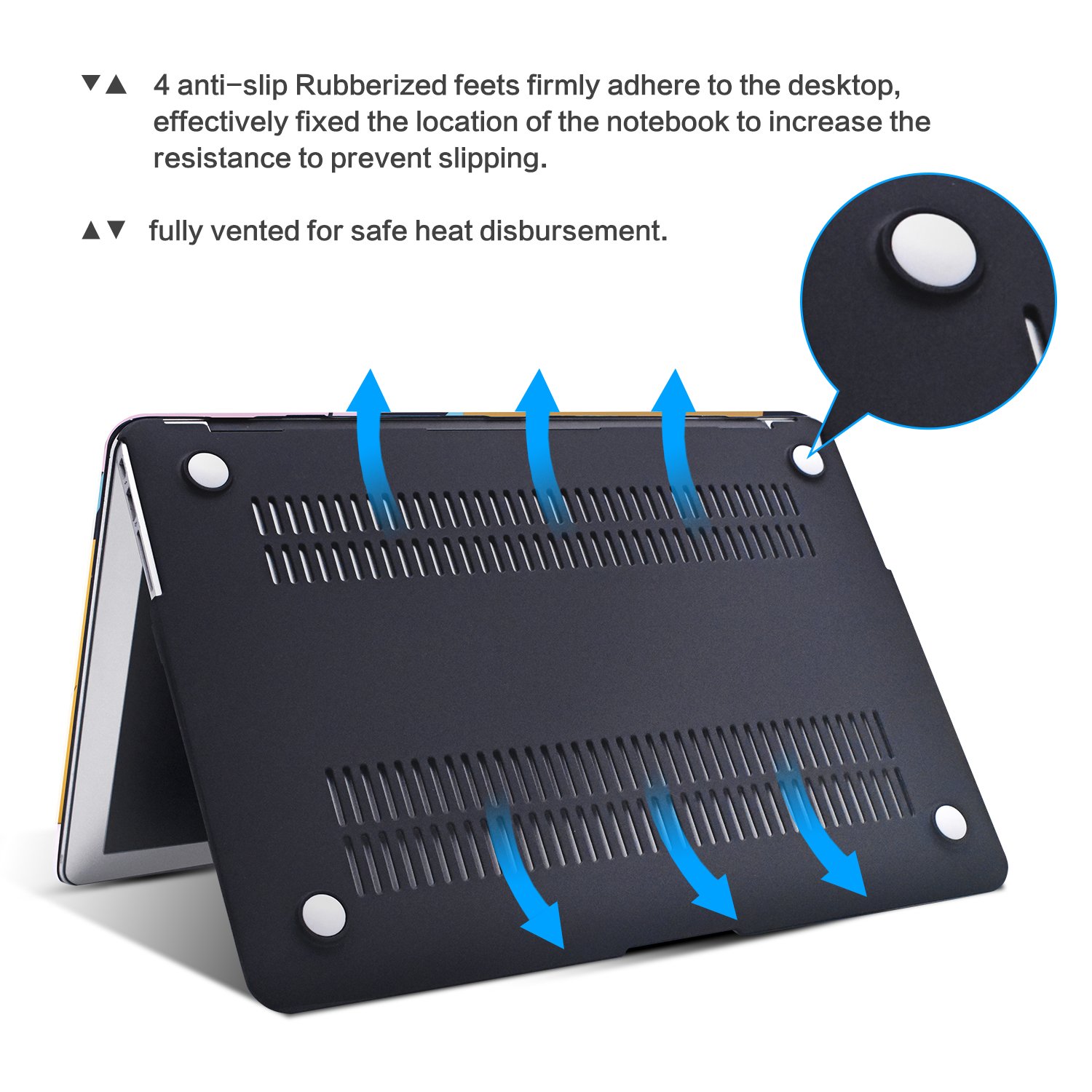 EGONE Macbook Pro 13 Inch Hard Plastic Protective Case Shell For Model A1706/A1708(2016-1017，Art