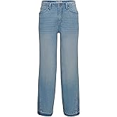Roxy Girls Wide Leg Wave Rider Cotton Denim Jeans, Relaxed Fit
