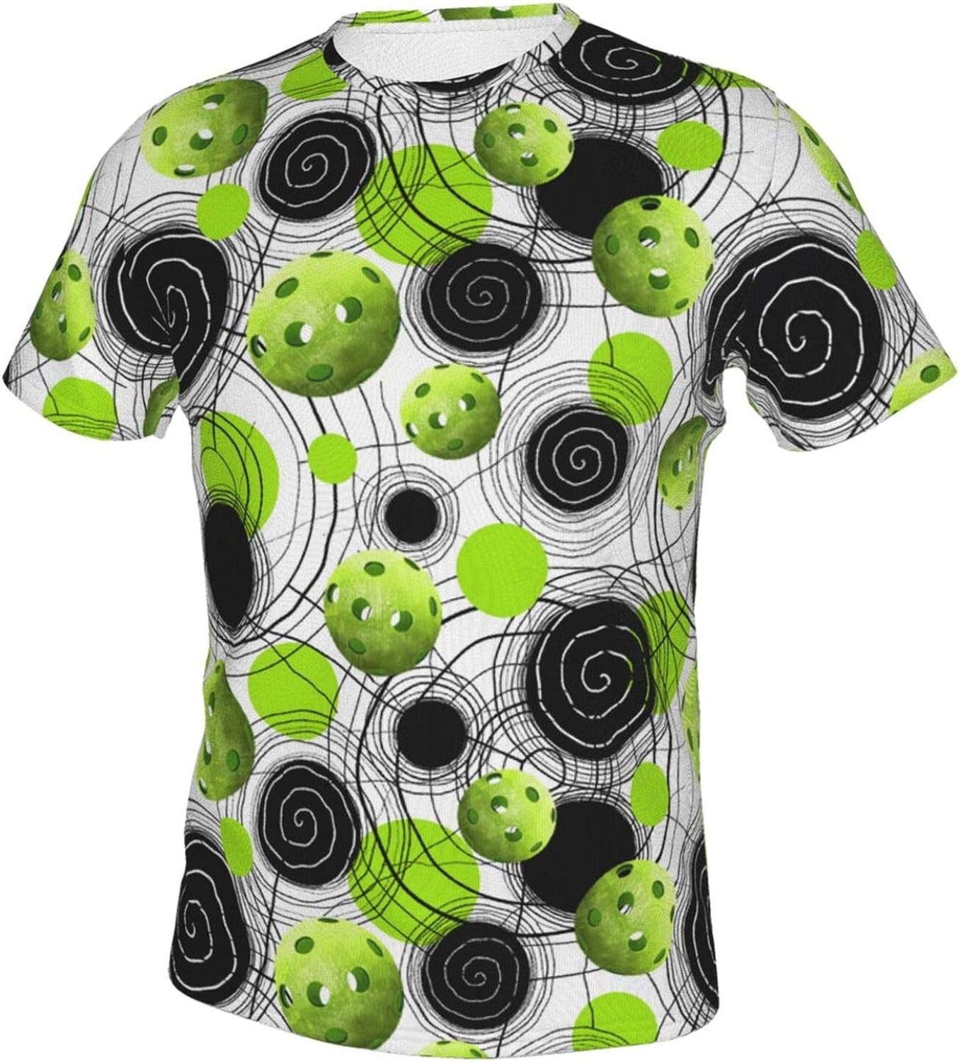 Green Pickleball 2 Men's T Shirt Men's Funny TShirt 100 Cotton Tee