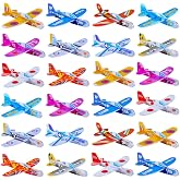 Manmel 50 Pcs Foam Gliders Planes Toys for Kids, Paper Airplane, Party Favors Goodie Bag Stuffers, Outdoor Flying Toys, Bulk for Classroom Prizes Boys and Girls