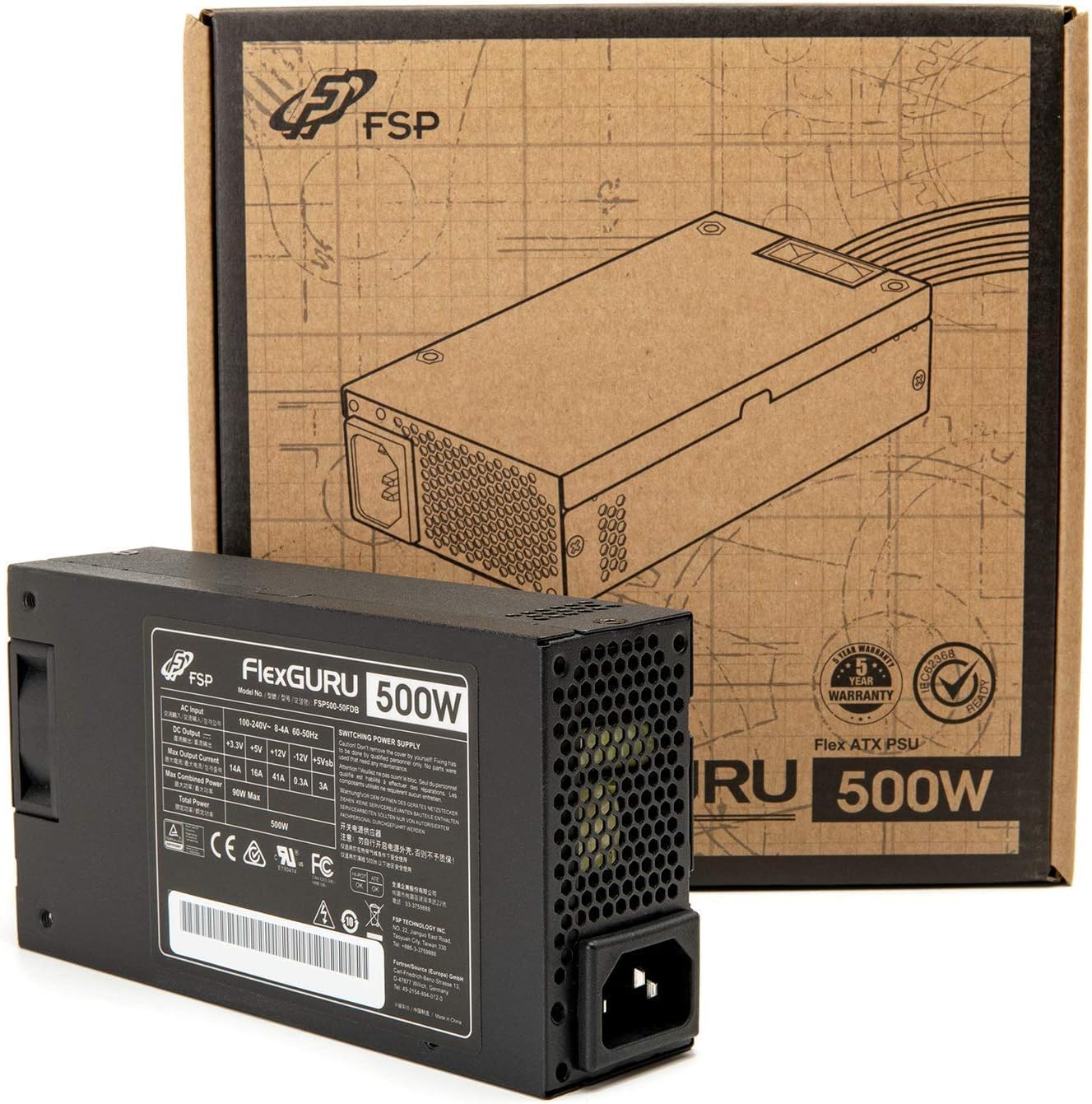 Photo 1 of FSP Mini ITX Solution | Flex ATX 500W 80 Plus Gold Certified Efficiency ?90% Full Range Active PFC Power Supply (FSP500-57FDB) Flex Guru 500W