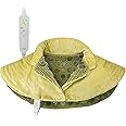Jade Stone Heating Pad for Neck and Shoulder, Electric Heated Neck Shoulder Wrap with 12 Heat Setting，1-24 Hour Auto Shut Off, Stay on Function,Weighted 2lb, Hot Heated Pad