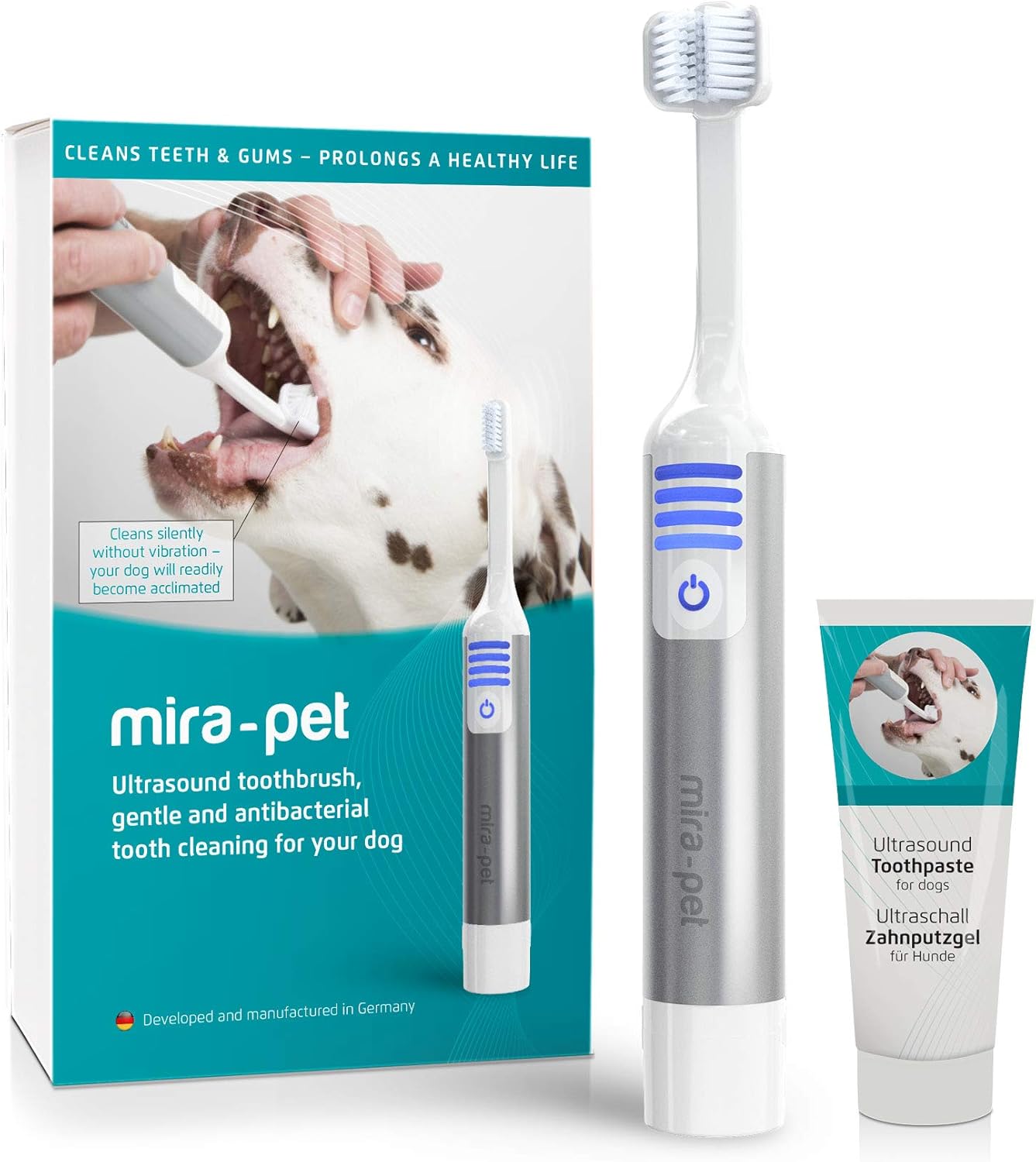 MiraPet Ultrasound Toothbrush for Dogs (Starter Kit) Amazon.ca Pet
