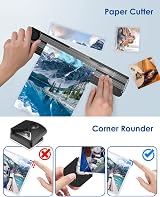 MAXDONE A4 Laminator 9in 4 in 1 with 30 Pouches Paper Cutter Corner Rounder view 8