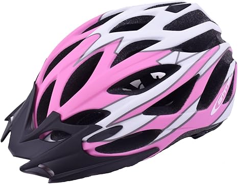 pink mountain bike helmet