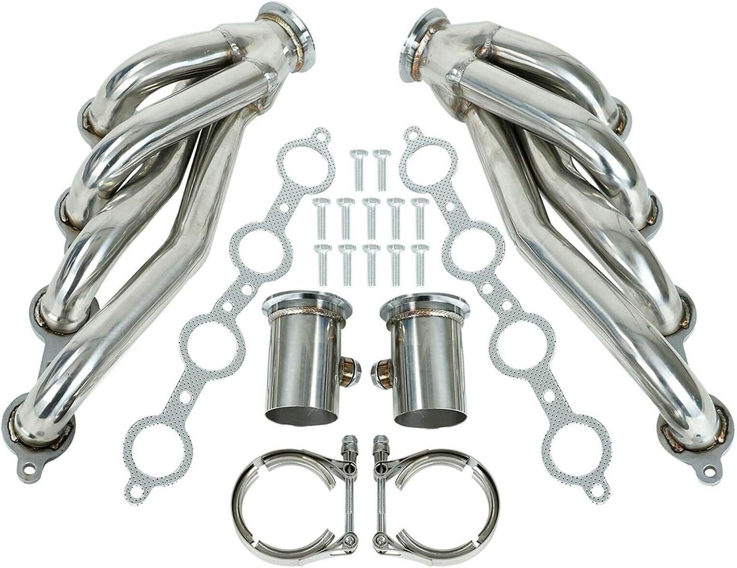 BLACKHORSERACING Exhaust Header Shorty Engine Conversion Swap Truck Stainless Steel