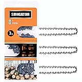 SUNGATOR 3-Pack 8 Inch Chainsaw Chain