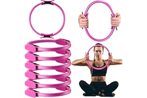 Syhood Pilates Ring 11. 81 Inch Pilates Circle Yoga Ring Magic Lightweight Flexible Workout Equipment for Fitness Physical Therapy Resistance Exercise Arms Legs