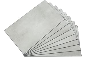 Palisade 25.6 in. x 14.8 in. Interlocking Vinyl Waterproof/Backsplash Wall Tiles for Kitchen or Bathroom in Frost Nickel (8 P
