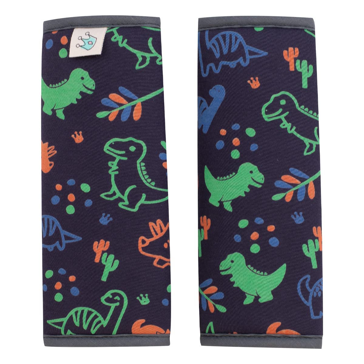 JYOKO Kids Padded Harness Protector for Stroller Carseat (Happy Dino, 20,5 x 21)