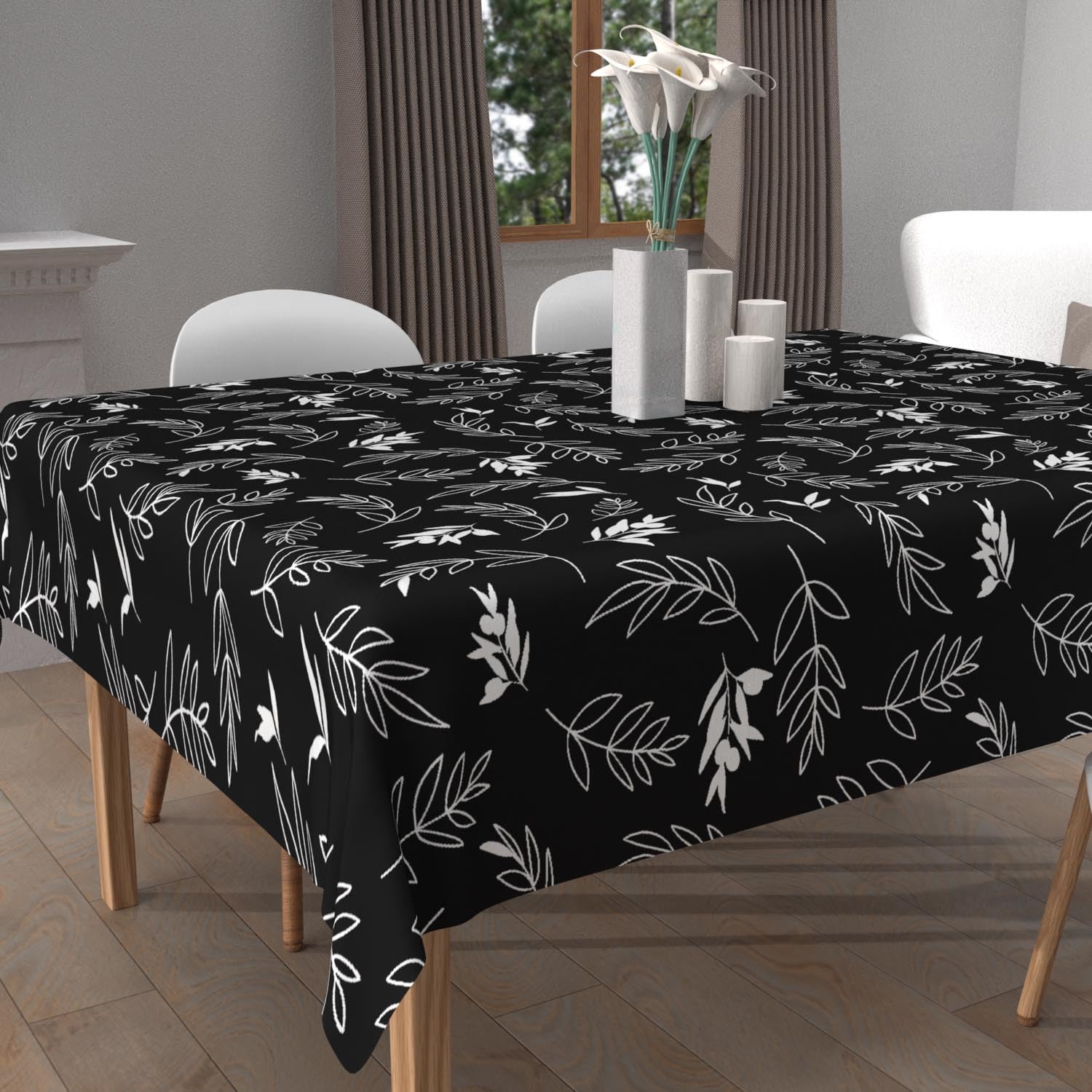 Soleil d'ocre Neptune Square Stain-Resistant Printed Tablecloth 180 x 180 cm