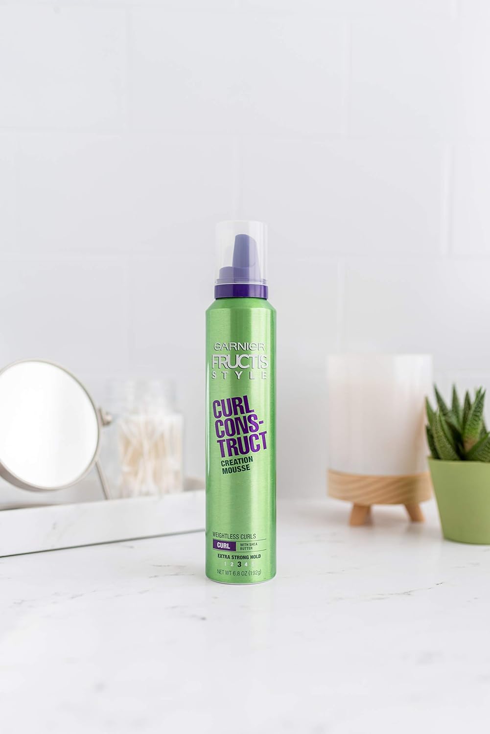 Garnier Fructis Style Curl Construct Creation Mousse, Curly Hair, 6.8 oz. : Curl Enhancers : Beauty