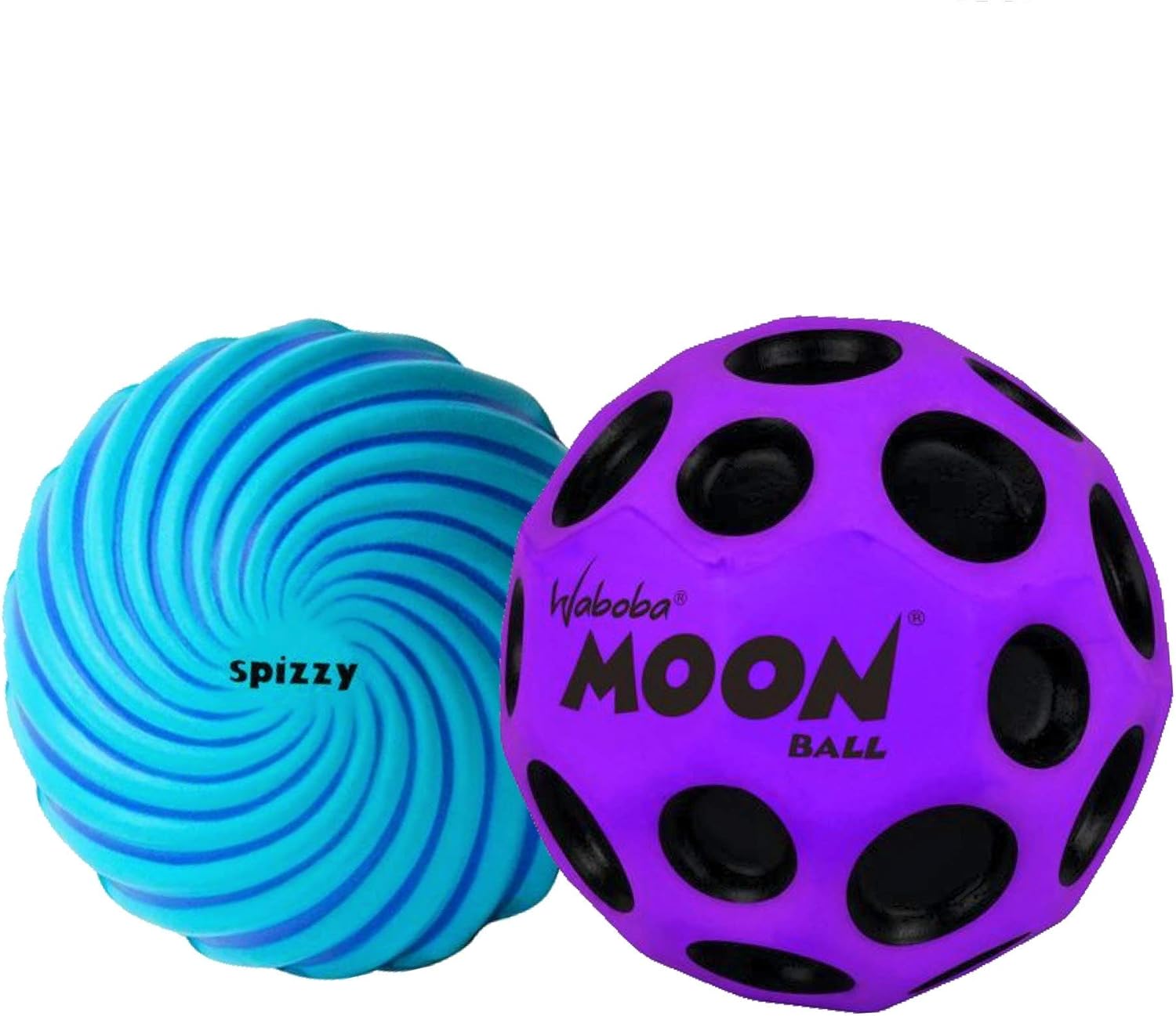 Waboba Moon Ball & Spizzy Outdoor Bouncing Balls 2 Pack