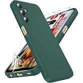 LeYi for Samsung Galaxy-A25-5G-Phone Case: Samsung A25 5G Case with 2 PCS Screen Protector, Shockproof Protective Anti-Scratch Phone Case for Galaxy A25, Green