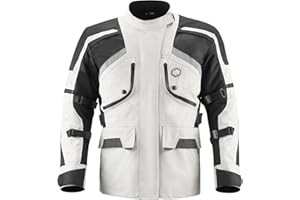 ILM Motorcycle Jacket Adventure Mens Riding Armored Airflow Dirt Bike Touring Waterproof Clothing All Season Model RL01