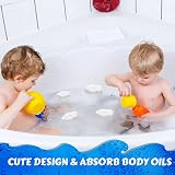 Patelai 40 Pcs Hot Tub Sponge Oil Absorbing Cleaning Sponges Floret Style view 6