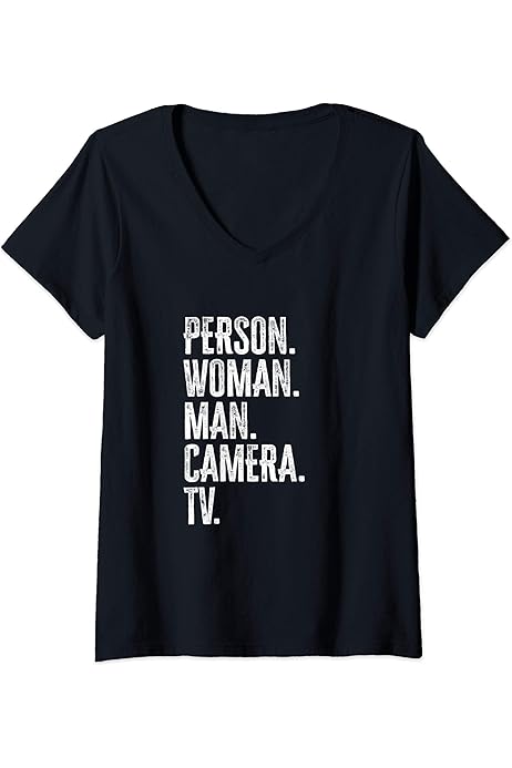 Amazon.com: Person Woman Man Camera TV | Anti Trump Cognitive Test T-Shirt  : Clothing, Shoes \u0026 Jewelry
