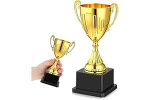 POPETPOP Mini Trophies Gold Trophy Award: Award Cup for Party Favors, Prop, Winning Prizes, Competitions Ceremony, Sport Galo