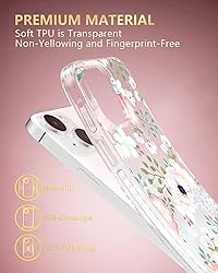 SCORPIFY for iPhone 15 Case with Pink White Rose