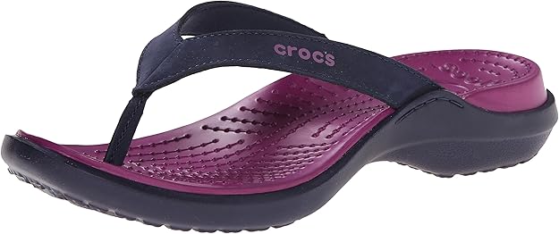 amazon women's croc flip flops