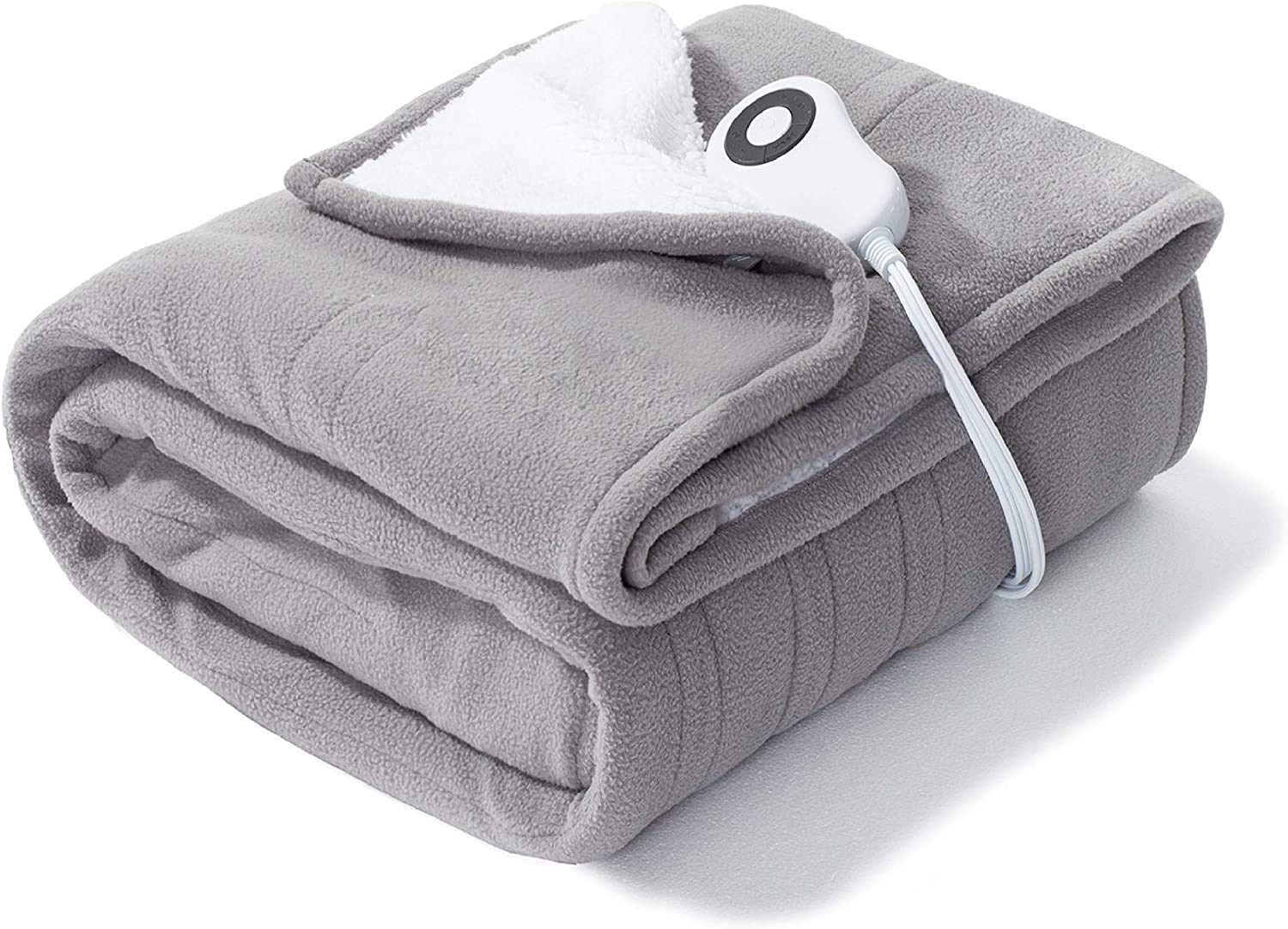 Buy Bedsure Heated Blanket Electric Throw Soft Fleece Electric