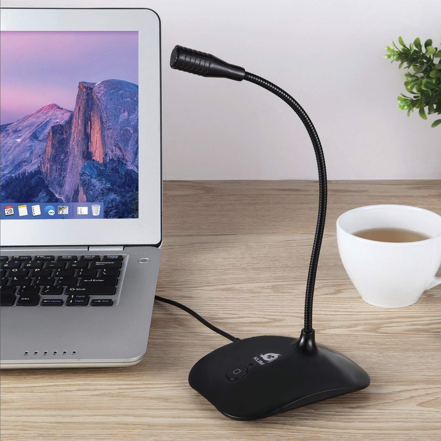 KLIM Talk - USB Desk Microphone for Computer - Compatible with Any PC, Laptop, Mac, PS4 - Professional Desktop Mic with Stand - Recording, Gaming, Streaming, YouTube, Podcast Mics, Studio Microfono: Electronics