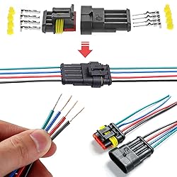 ZUOZE 5 Kit 4 Pin Car Connector Waterproof