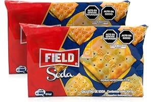 FIAHNG FIELD Galletas de Soda 2 PACK 6 Paquetes Individuales 204 gr. c/u | Soda Crackers 2 PACK 6 Individual Packages 7.19 oz.
