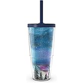 Tervis Inkreel - The Heavens Made in USA Double Walled Insulated Tumbler Travel Cup Keeps Drinks Cold & Hot, 24oz with Straw Lid, Classic