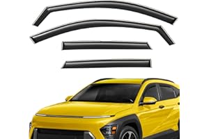 AEROGUYS in-Channel Window Deflectors Extra Durable Window Visors Rain Guards Fit for Hyundai Kona 2024-2026, Sun Visors, Win