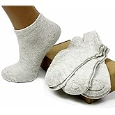 Women's Flax Linen Ankle Socks Quick-Drying Finely Made Mesh-knitted