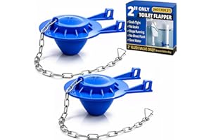 2 Pack 2-Inch Toilet Flapper Replacement Kit, Fits Kohler, Toto, Gerber & American Standard, High Performance Toilet Tank Flu