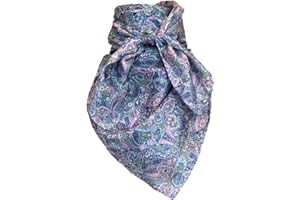 Wyoming Traders 20" Equestrian Horse Reining 100% Silk Cowboy Bandana Wild Rag Scarf XSmall Mini