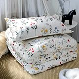Loussiesd Floral Duvet Cover Set Kids Girls Women Yellow Flowers view 4