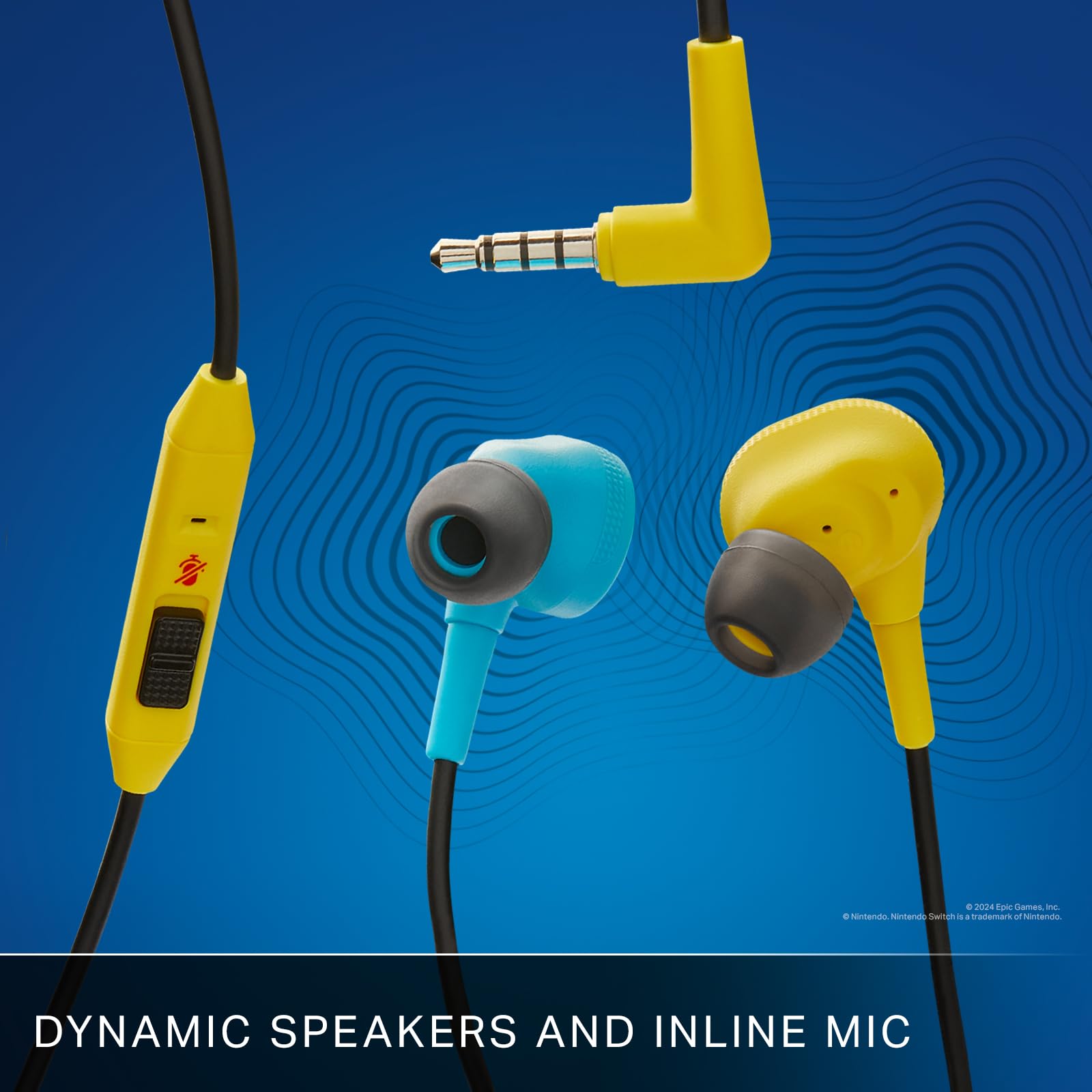 PowerA Wired Earbuds for Nintendo Switch – Fortnite Peely, 3.5 mm, Wired, Officially Licensed, Bonus Virtual Item and Matching Peely Drawstring Bag Included Mar 13, 2024