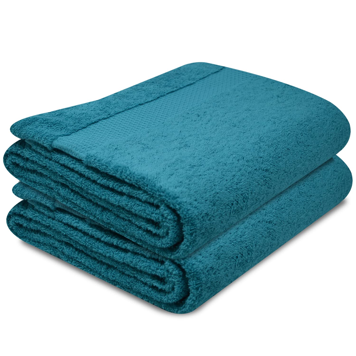Towelogy® Super Soft Luxurious Bath Sheets Extra Large 100% Egyptian Cotton Bathroom Shower Towel Super Absorbent Hotel Quality Fade Resistant 90x140cm | Machine Washable (Turquoise Duck Egg, 2)