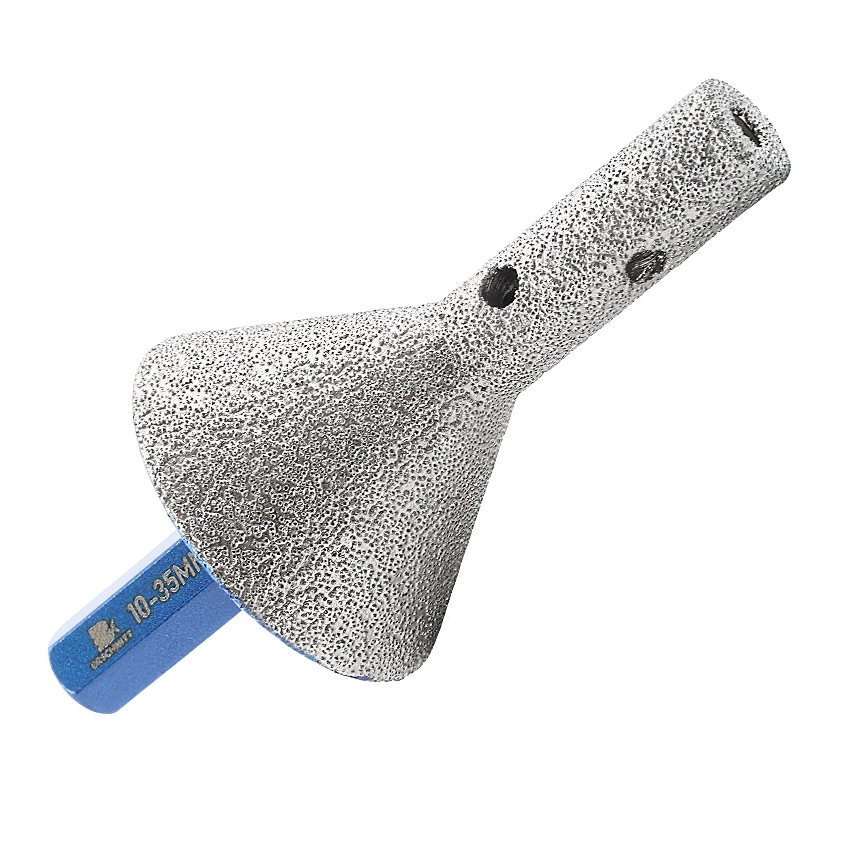 Diamond Finger Milling Chamfer Bits 10-35mm - BRSCHNITT Dry Core Drill Bit for Enlarging Shaping Existing Holes of Porcelain,Hard Ceramic,Granite,Marble hex Shank