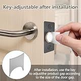 Tonitrui Upgraded Magnetic Door Catch 2 Pack Black Quiet Easy Install view 4