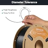 ERYONE PETG Filament 1.75mm 1kg Black Clog-free 0.03mm Tolerance view 4