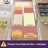 DEXI Kitchen Rug Mat Sets 43x75cm 43x150cm Beige Non Slip Rubber Backed view 2