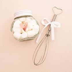 Mini Whisk with Heart Shaped Handles | Set of 12