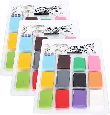 Amazon Co Jp 子供の粘土のおもちゃ カラフルな粘土 カラフルな12色diy手作りおもちゃの3セットキッズ子供向けエンターテイメント ホーム キッチン