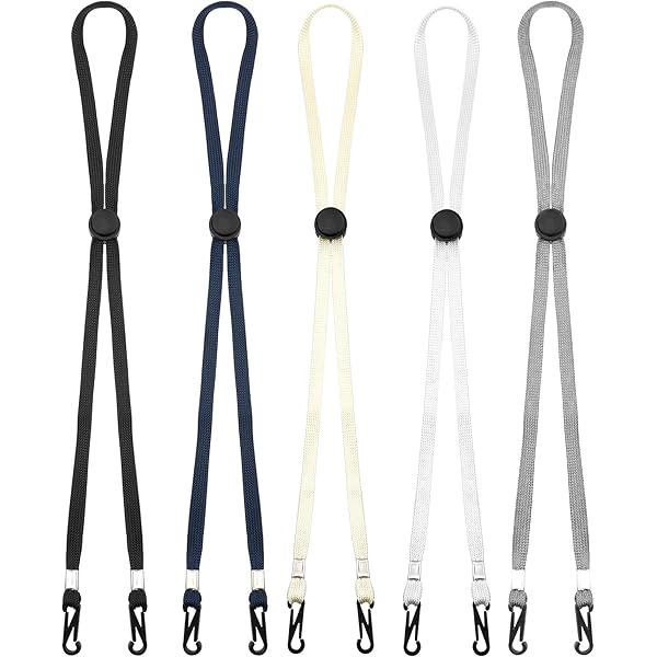 Corde coupe-vent pour chapeau, 3 pièces, cordon de menton amovible, cordon coupe-vent, cordon réglable, clips pour chapeau, cordon de menton, Noir/blanc